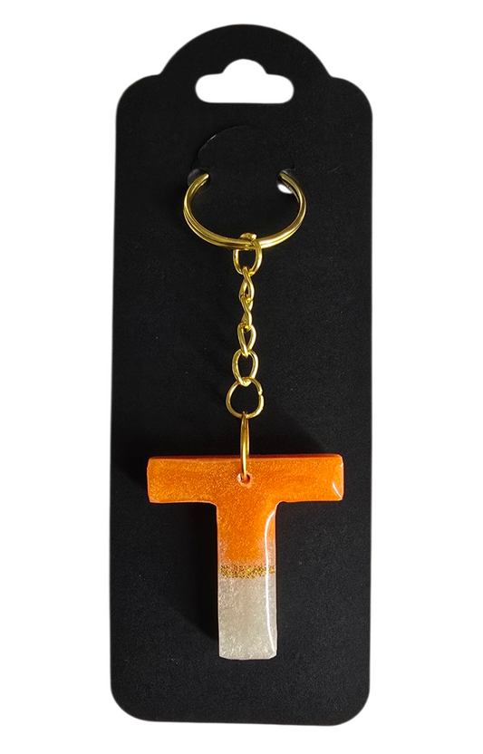 Letter "T" Keychain