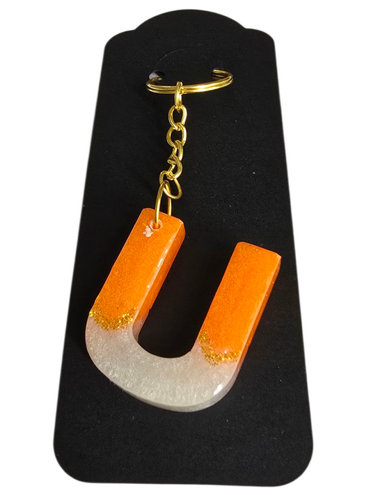 Letter "U" Keychain