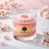 handcrafted pink petal candle