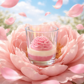 handcrafted rose blossom candle