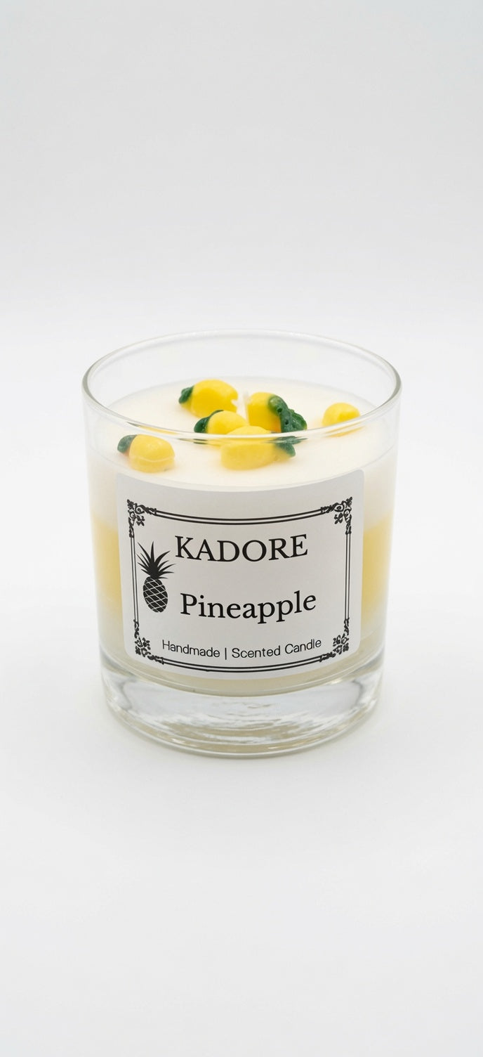 tropical pineapple scented candle
