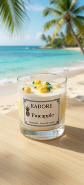 tropical pineapple scented candle