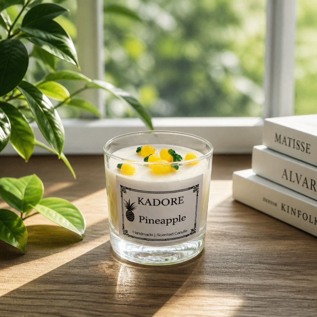 tropical pineapple scented candle