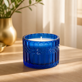 handcrafted luxury midnight sapphire candle