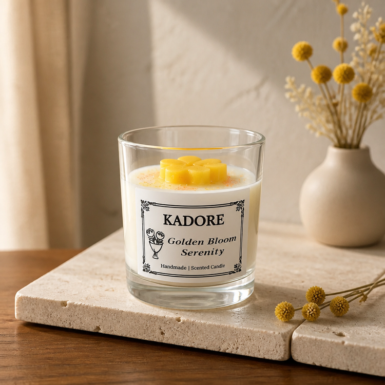 handcrafted floral candles
