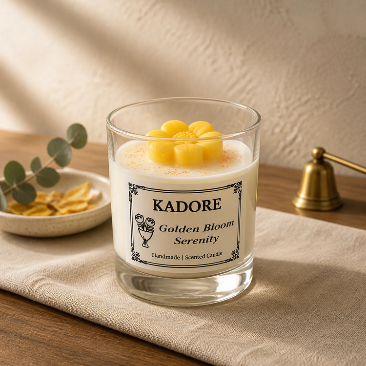 handcrafted floral candles