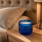 handcrafted luxury midnight sapphire candle