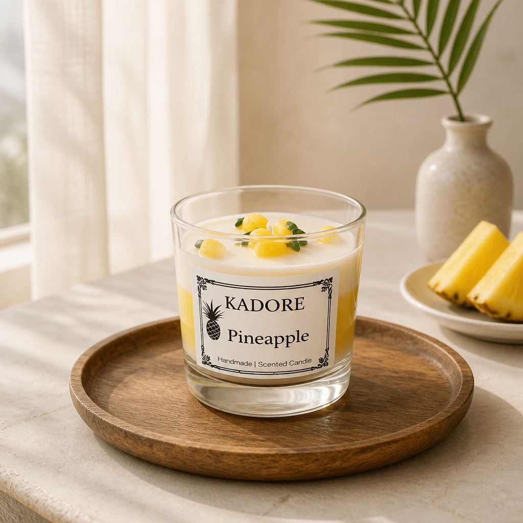 tropical pineapple scented candle