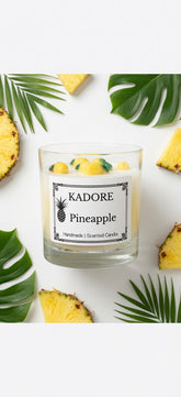 tropical pineapple scented candle