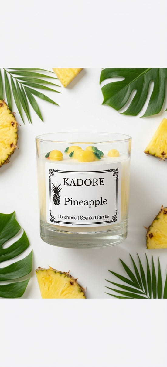 tropical pineapple scented candle
