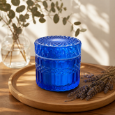 handcrafted luxury midnight sapphire candle